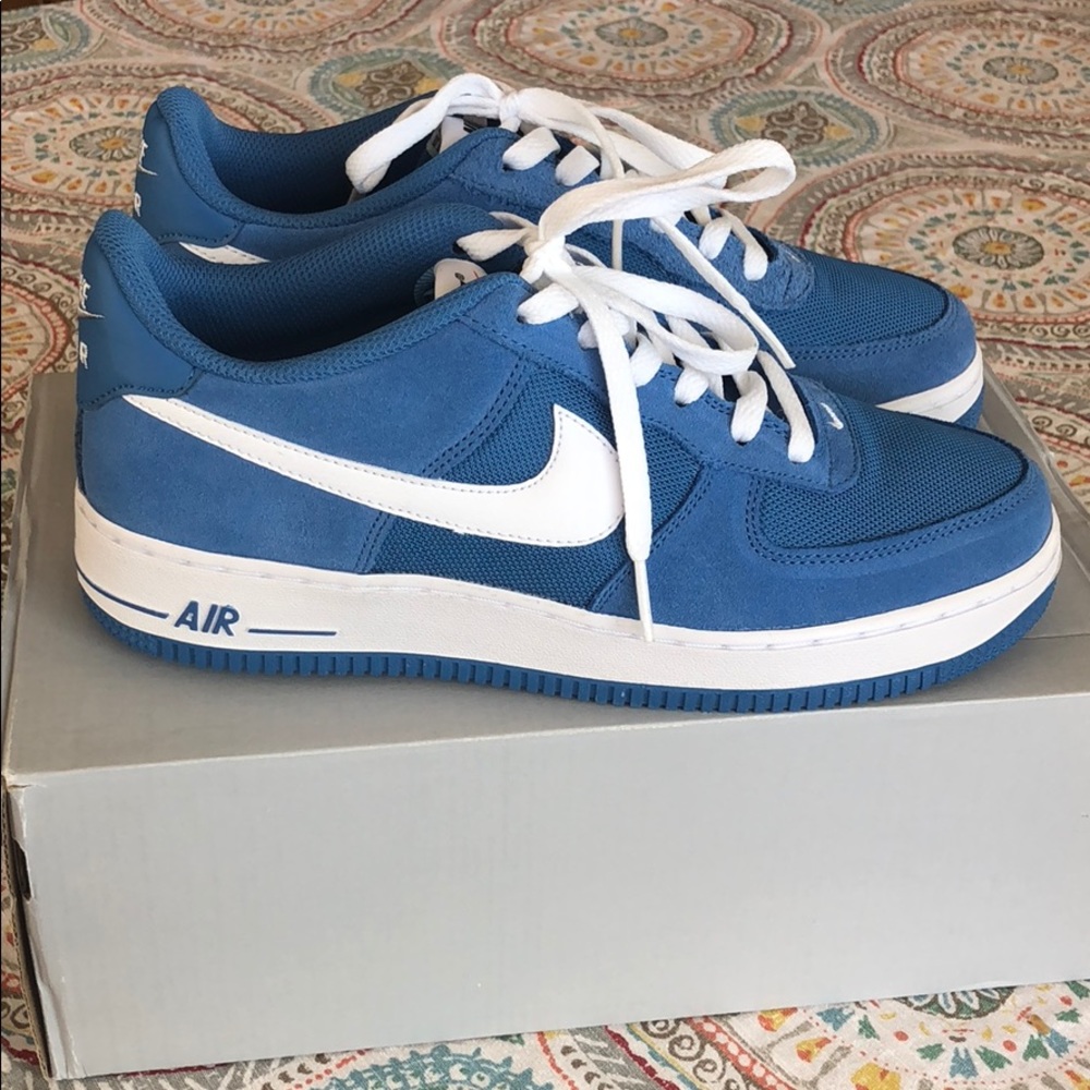 Blue nike Air Force one